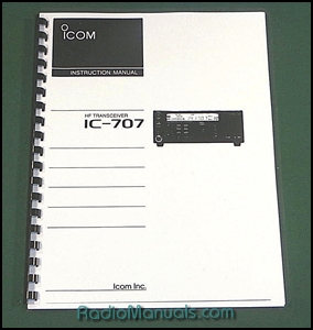 Icom IC-707 Instruction manual